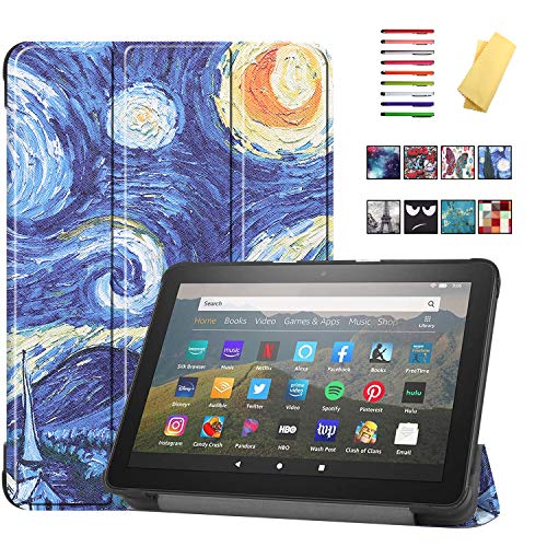 UUcovers for Kindle Fire HD 8 Tablet 2020 Folio Stand Case