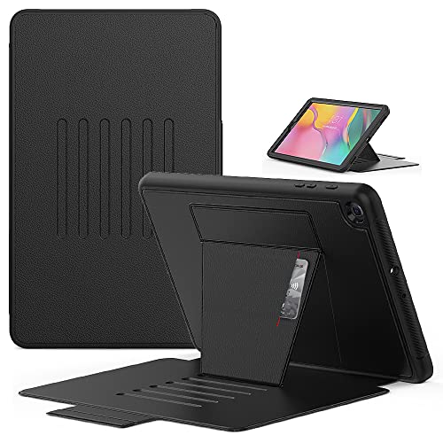 V-MOTA Flat Protect Compatible with Samsung Galaxy Tab A 10.1 Inch 2019 Tablet SM-T510 SM-T515 SM-T517, Auto Sleep,Military Grade Protective Shell (Black)