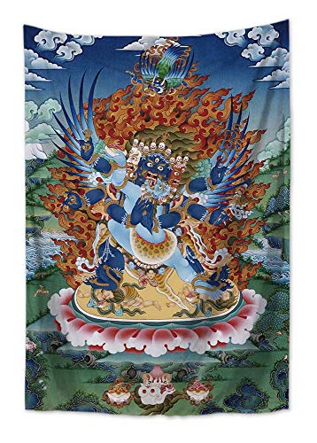 Vajrakilaya Tibetan Thangka Tapestry Cloth Poster