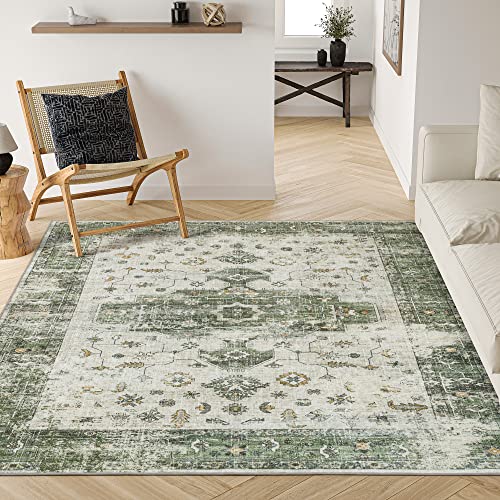 Valenrug Washable Rug - Ultra Thin Green Collection Area Rug