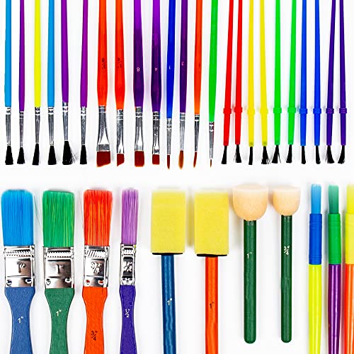 Value Pack of 35 All Purpose Paint Brushes