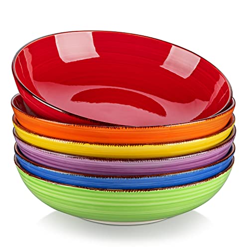vancasso Bonita Pasta Bowls - Large Ceramic Salad Bowls