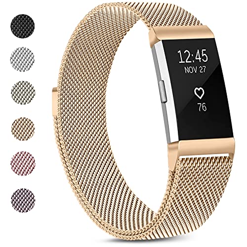 VANCLE Metal Band for Fitbit Charge 2