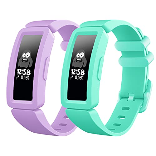 Vanet Bands for Fitbit Ace 2 – Colorful Replacement Wristbands for Kids