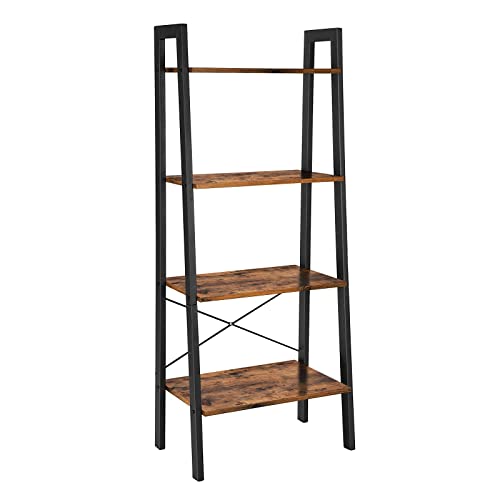 VASAGLE 4-Tier Ladder Shelf - Stable and Versatile Storage Rack