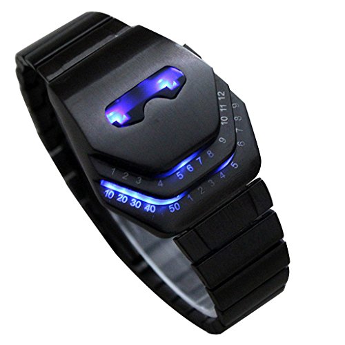 Vavna Men's Blue LED Snake Head Design Watch