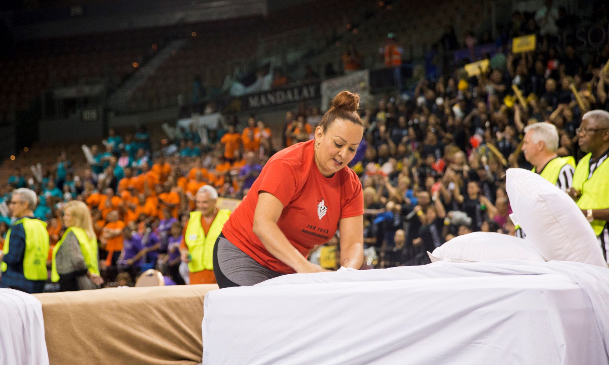 Vegas Hospitality Workers Showcase Skills At Housekeeping Olympics