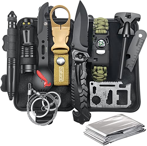 VEITORLD Survival Gear and Equipment 12 in 1