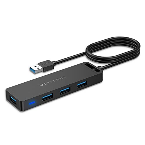 VENTION USB Hub 3.0 Splitter: High-Speed, Multiport Expander with 4 Ports