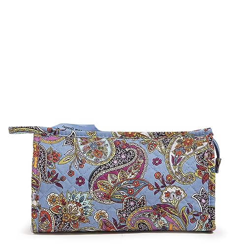 Vera Bradley Recycled Cotton Trapeze Cosmetic Bag