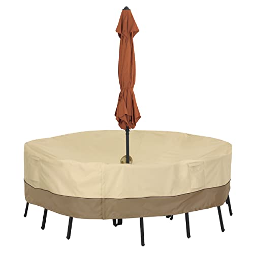 Veranda Water-Resistant Round Patio Table & Chair Set Cover