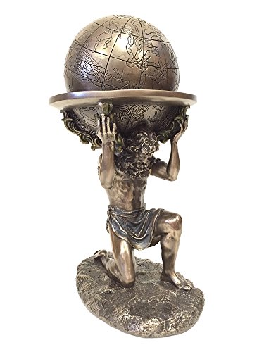 Veronese Design 9 Inch Greek Titan Atlas Statue