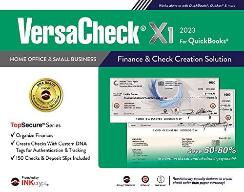 VersaCheck X1 2023 for QuickBooks - Finance and Check Creation Software [PC Download]
