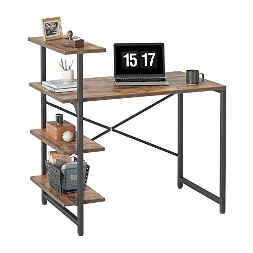 Versatile and Stylish Desk with Shelves - Perfect for Small Spaces