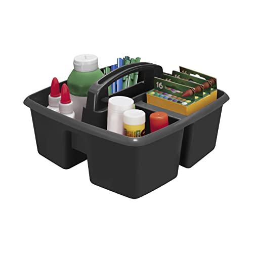 Versatile Classroom Organizer: Storex 3-Compartment Small Caddy