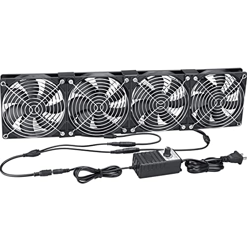 Versatile Cooling Solution: GDSTIME Big Airflow 4X 120mm Fans