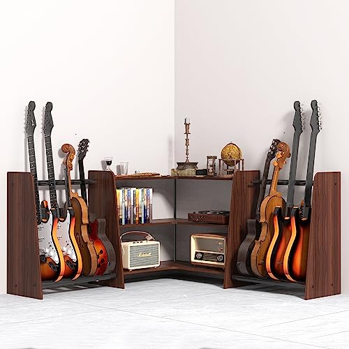 Versatile Guitar Stand and Corner Record Player Stand