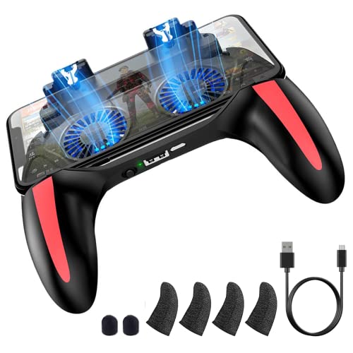Versatile Mobile Game Controller with Power Bank & Cooling Fan