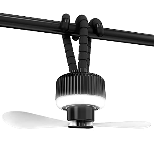 Versatile Portable Camping Ceiling Fan with Lights and Remote