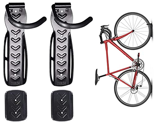 Vertical Bike Storage Rack with Tire Tray - 2 Pack