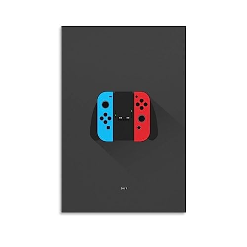 Vibrant Game Controller Gamepad Canvas Painting Posters for Home Decor
