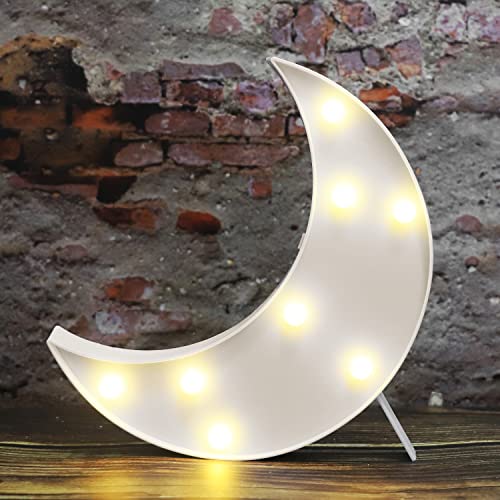 Vicila LED Moon Shaped Marquee Signs