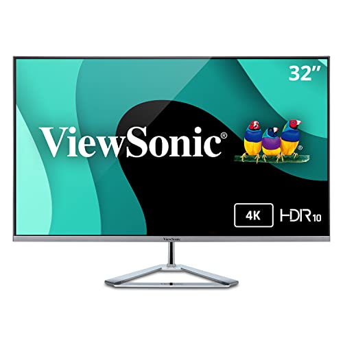 ViewSonic VX3276-4K-MHD 32 Inch 4K UHD Monitor with Ultra-Thin Bezels