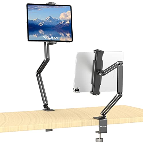 VIJIM iPad Tablet Holder: Adjustable Stand for Bed or Desk