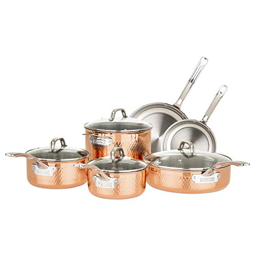 Viking Culinary 10 Piece Copper Clad Cookware Set