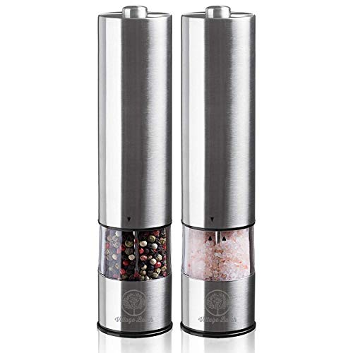 VILLAGE BATCH Stainless Steel Automatic Pepper Grinder