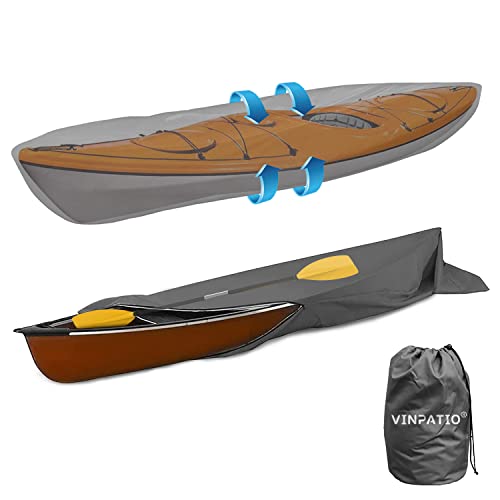 VINPATIO 600D Kayak Cover - 13 ft Canoe Cover