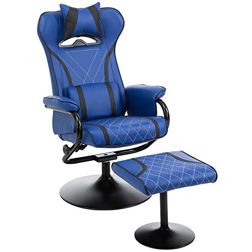 Vinsetto High Back Gaming Recliner with Ottoman