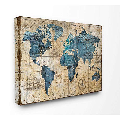 Vintage Abstract World Map Decorative Wall Hangings