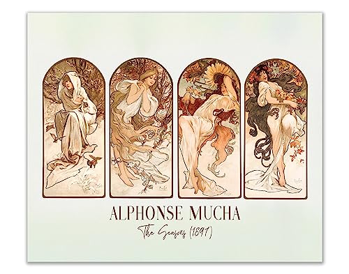 Vintage Alphonse Mucha Print - Art Nouveau Wall Art