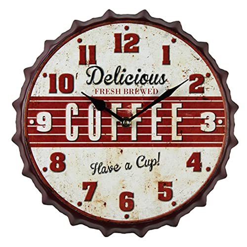 Vintage Bottle Cap Wall Clock