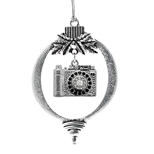 Vintage Camera Charm Ornament - Cubic Zirconia Jewelry