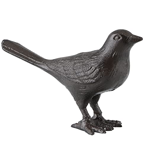 Vintage Cast Iron Bird Figurine for Farmhouse Decor