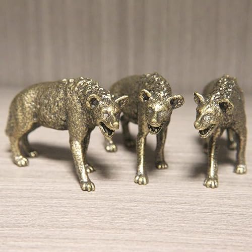 Vintage Copper Hyena Figurine Ornament
