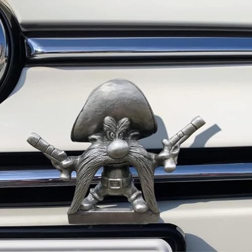 Vintage Cowboy Skull Hood Ornament for Cars and Motorcycles