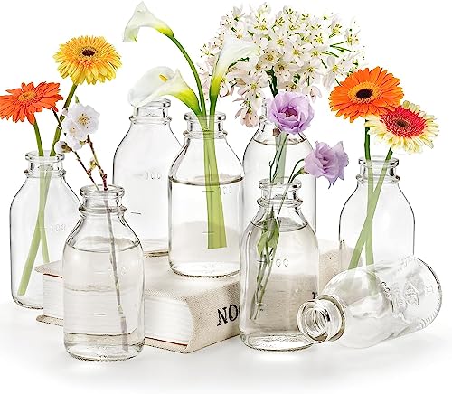 Vintage Glass Bud Vases - Set of 12
