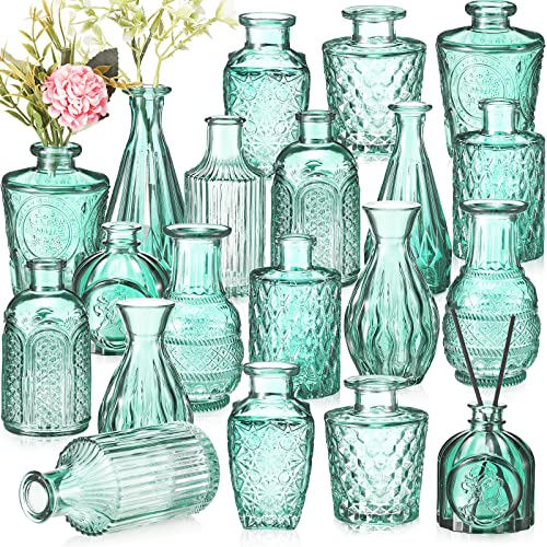 Vintage Glass Vases Set for Home Decor and Gifts