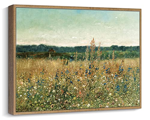 Vintage Grassland Painting Prints Wall Decor Canvas Art