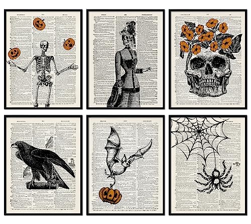 Vintage Halloween Wall Art Prints