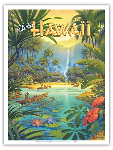 Vintage Hawaiian Travel Poster - Aloha Hawaii