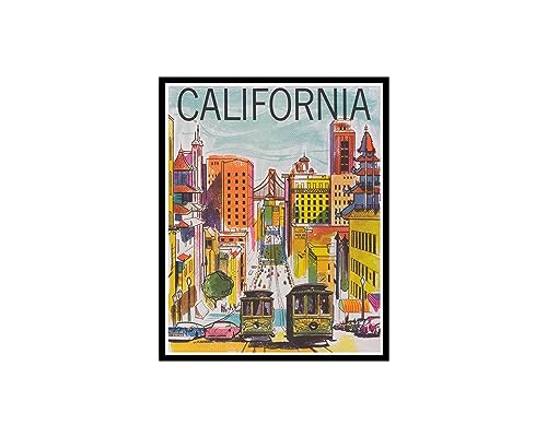 Vintage San Francisco California Wall Art Poster