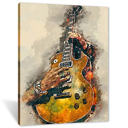 Vintage Style Guitar Art Wall Decor Poster