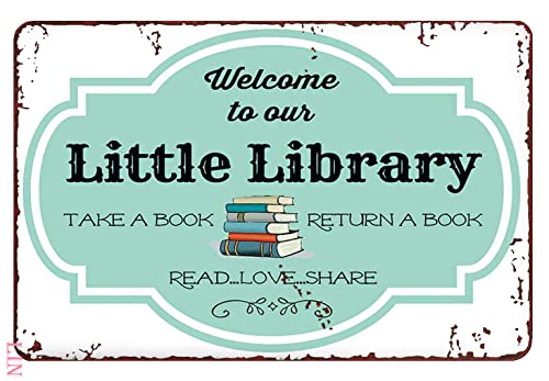 Vintage Welcome Signs for Book Lovers
