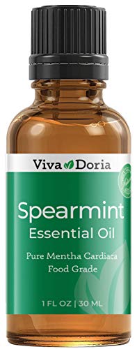 Viva Doria 100% Pure Spearmint Essential Oil, Undiluted, Food Grade, 30 mL (1 Fluid Ounce)
