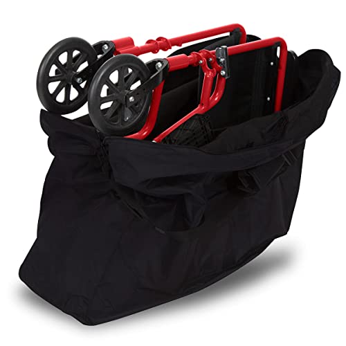 Vive Rollator Travel Bag and Transport Chairs - Extra Large Carry Case for Folding Walker