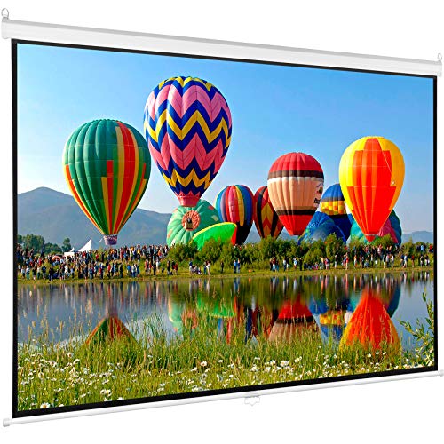 VIVO 80 inch Projector Screen - Crisp Viewing Angles & Durable Construction